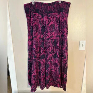 Jessica maxi skirt/dress sz 18 summer spring business casual floral Hawaiian